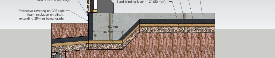 Cross Section - Frost-Protected-Shallow-Footing-for-Raft-Foundation