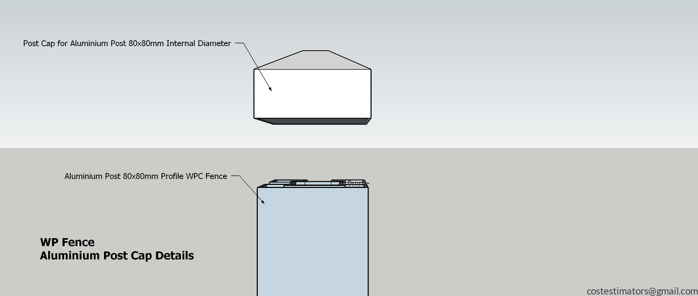 Aluminium Post Cap Details_2