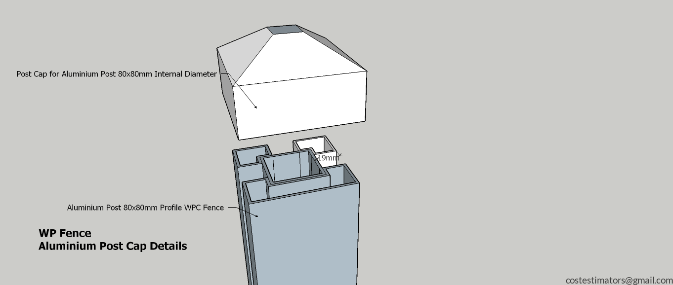Aluminium Post Cap Details_4