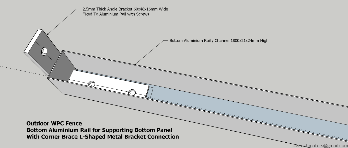 Bottom Aluminium Rail for Supporting Bottom Panel_3