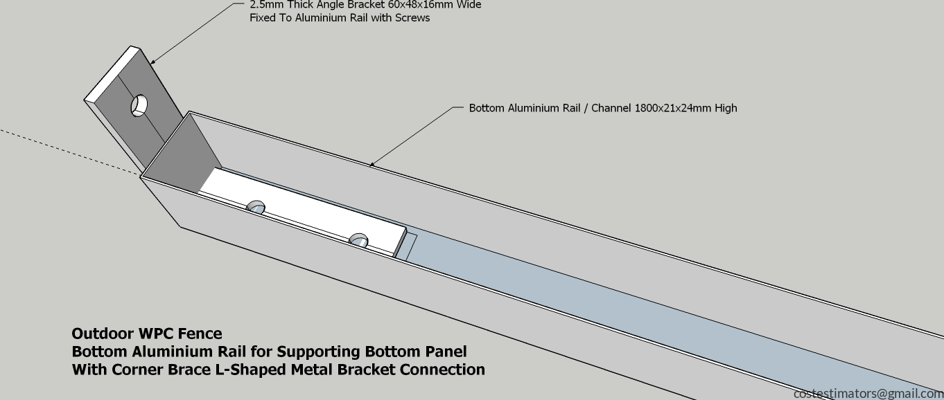 Bottom Aluminium Rail for Supporting Bottom Panel_4