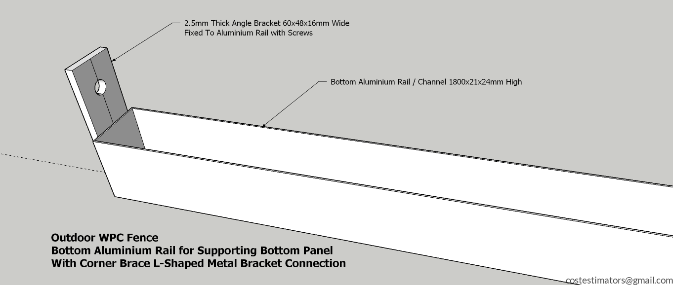 Bottom Aluminium Rail for Supporting Bottom Panel_5