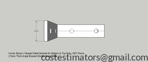 Corner Brace L-Shaped Metal Bracket for Bottom & Top Rail