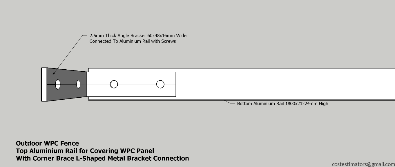 Top Aluminium Rail with Corner Brace - Copy_8
