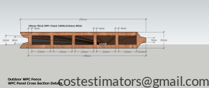 WPC Panel Cross Section Details
