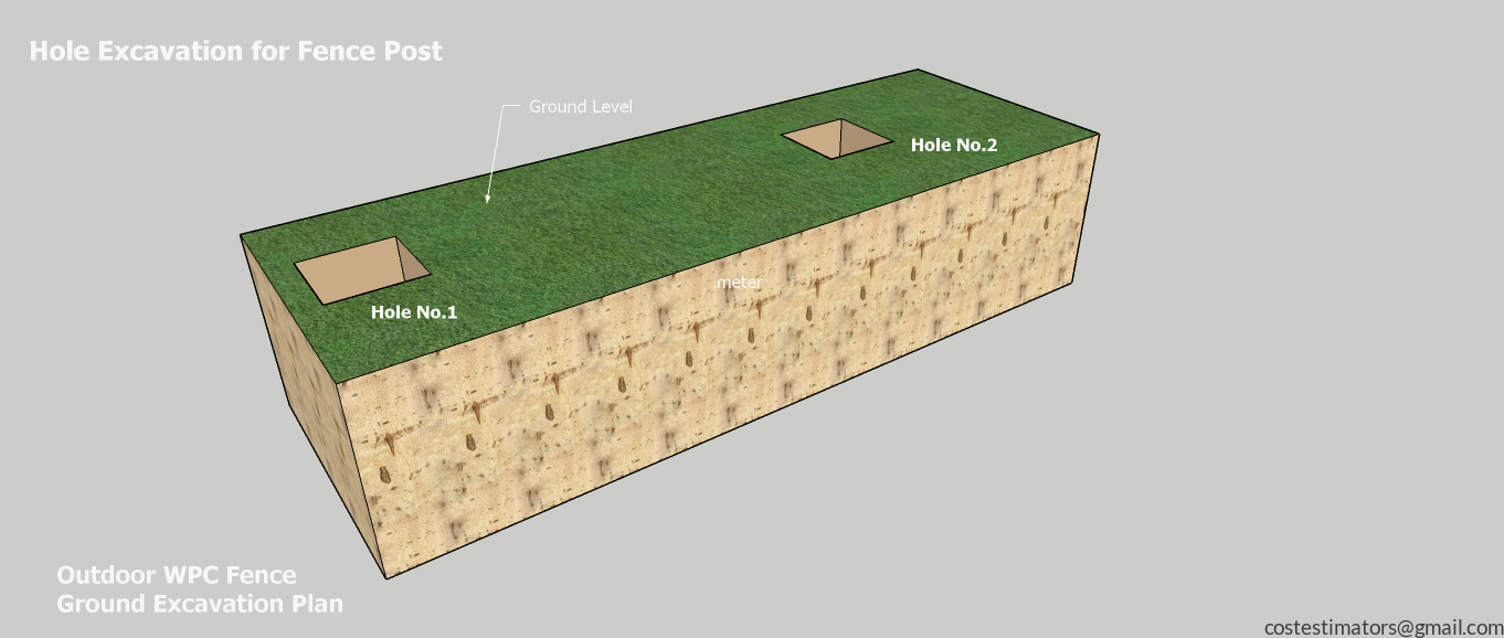WPC Panel Fence Ground Excavation Plan_4