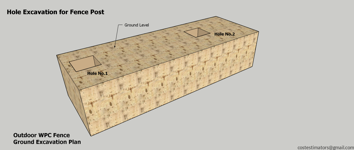 WPC Panel Fence Ground Excavation Plan_8