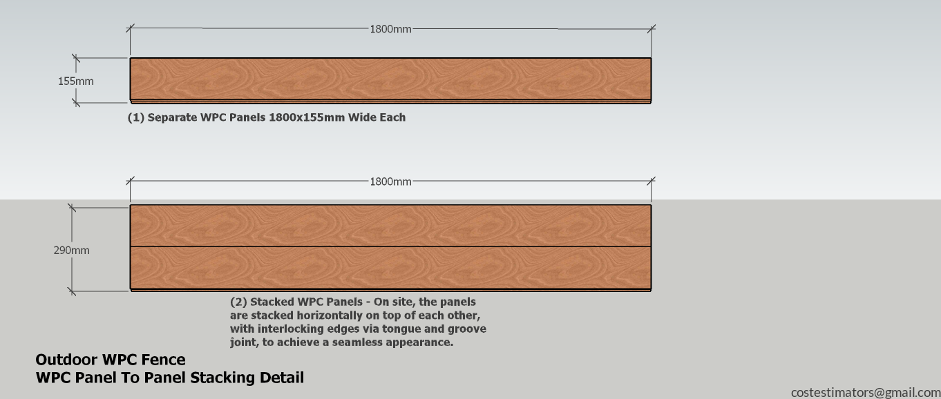 WPC Panel to Panel Stacking Detail_Tongue and Groove Joint_3